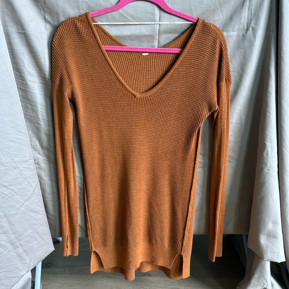 lululemon long  v-neck sweater